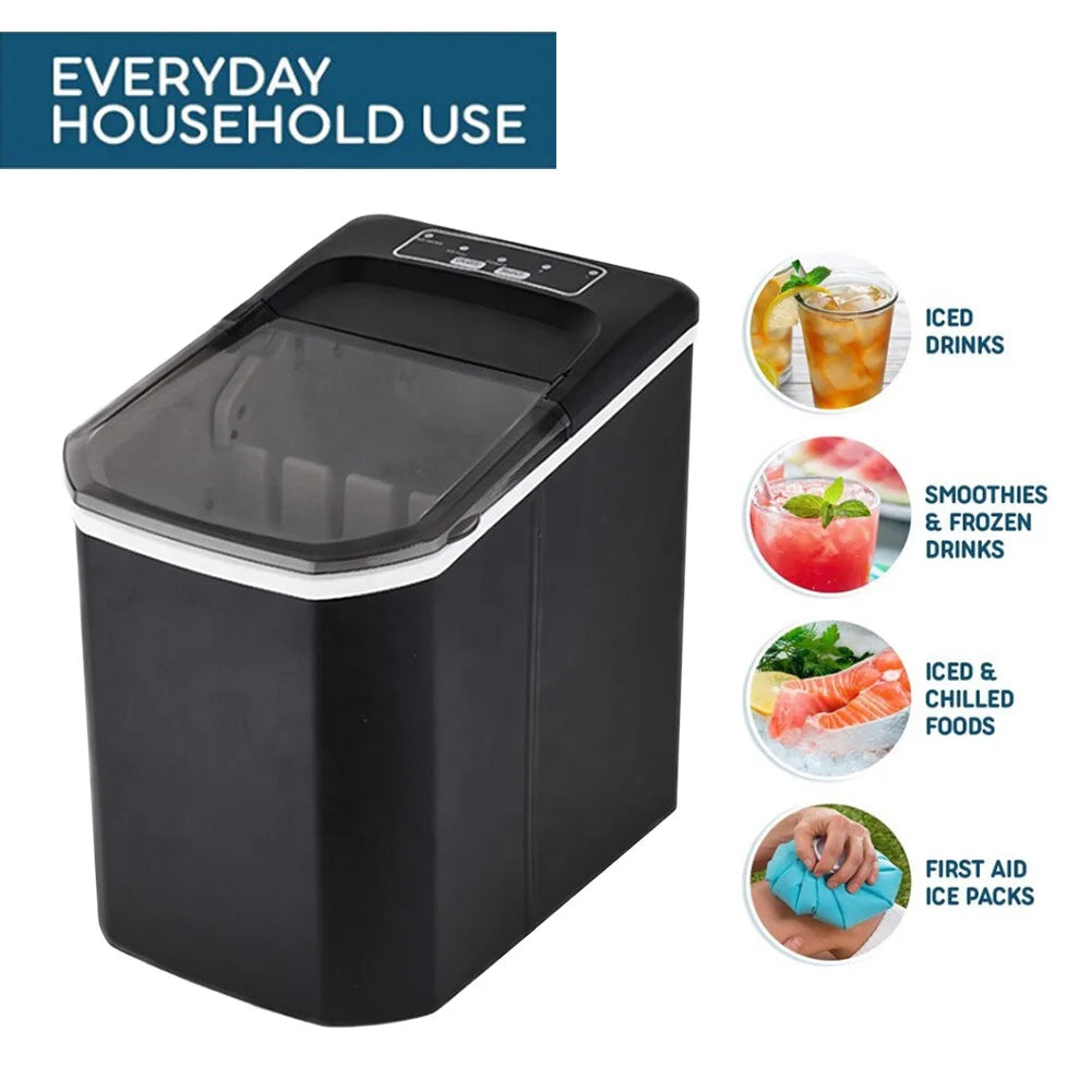 Countertop Ice Maker, 26lbs in 24Hrs, Self-Cleaning, 2 Ice Sizes F1704