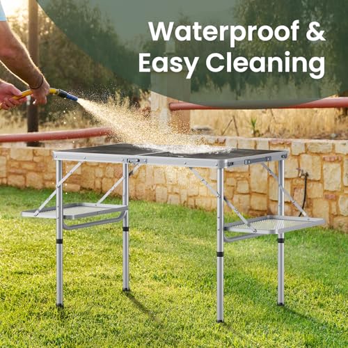 Folding Camping Table Small 2ft Portable Aluminum W647