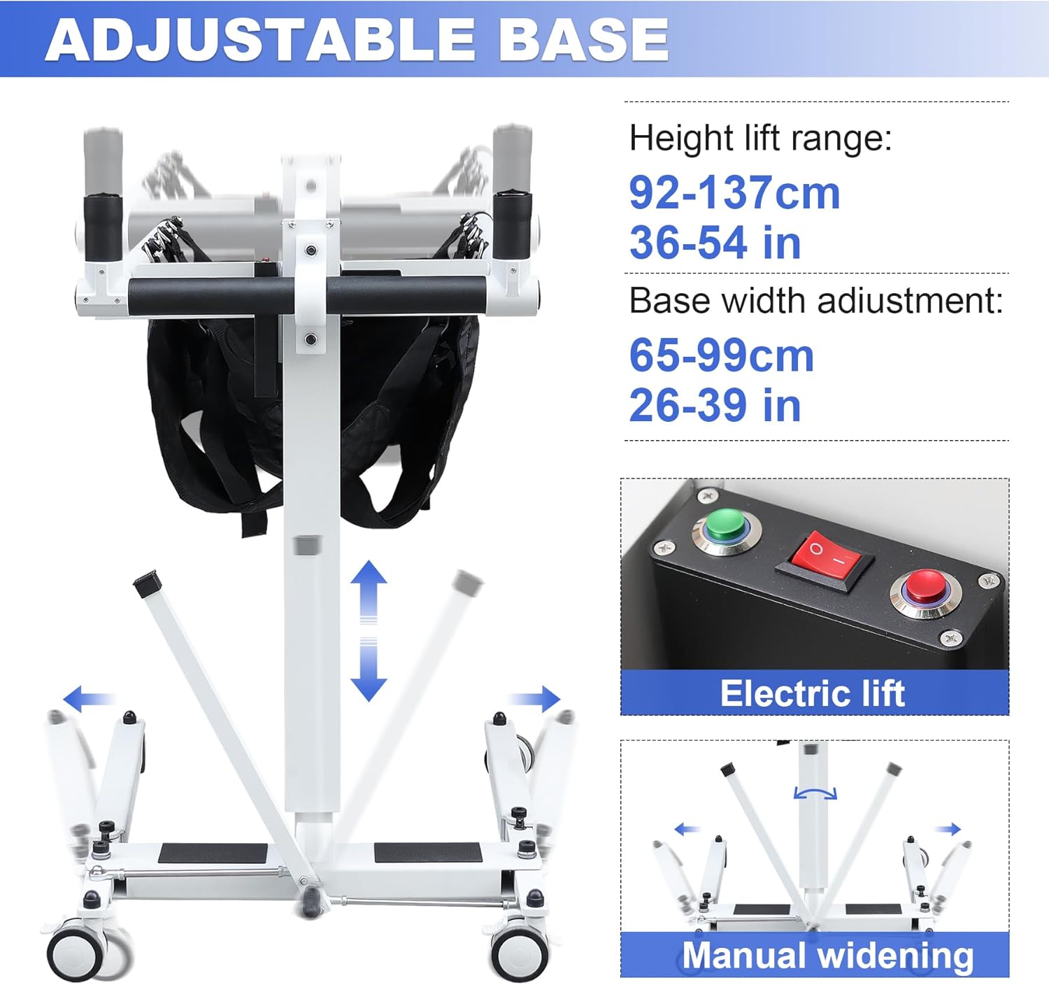 Electric Patient Transfer Lift Chair for Wheelchair to Car Use N7945
