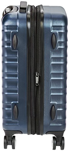 Carry-On Luggage with 8 Spinner Wheels, TSA Lock, Expandable, Navy Blue V3907