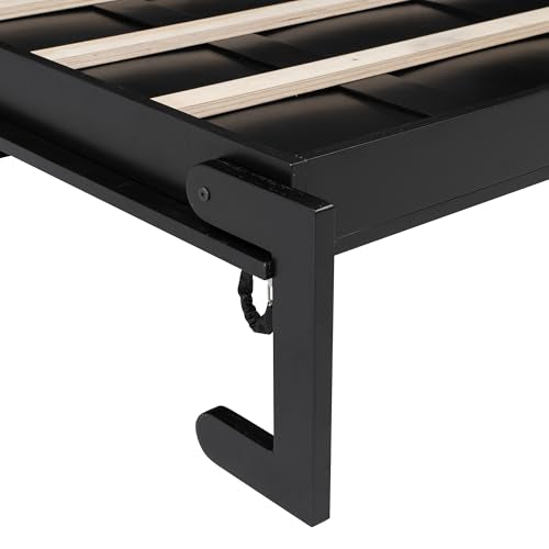 Queen Size Murphy Bed with Cabinet and LED Lights P178570