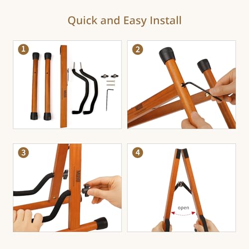 Foldable Hardwood Guitar Stand N691996