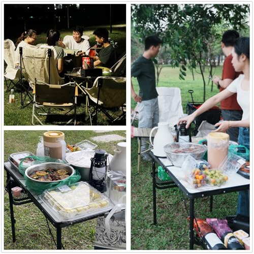 Folding Camping Table Small 2ft Portable Aluminum W647