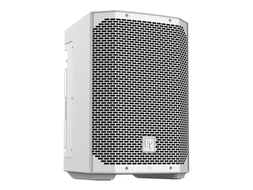 8" 2-Way Battery Powered Loudspeaker with Bluetooth, White M7112