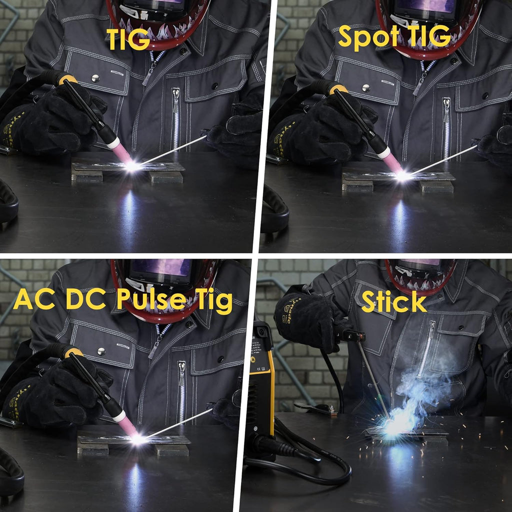 TIG Welder 200 Amp AC/DC with Pulse, Dual Voltage 110/220V W1127