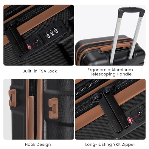Hardside Carry-On Luggage 22x14x9 with Spinner Wheels R412965