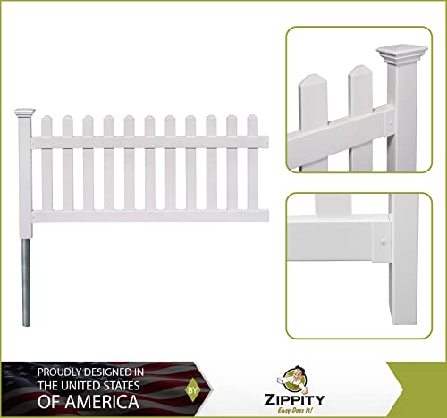 No Dig Fence Panel 36"H x 72"W White S54402