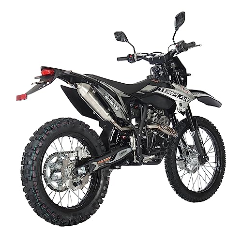 250cc Dirt Bike with 5-Speed Manual Transmission, Electric and Kick Start Q42837