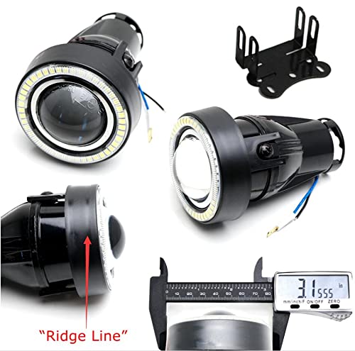 3-Inch Projector Fog Light Kit with Red LED Halo Ring P5713