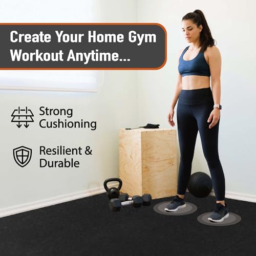 Exercise Mats 24 Sq Ft Interlocking EVA Foam for Home Gym I7577