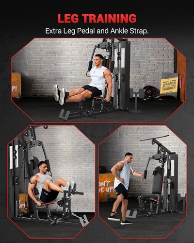 Full Body Home Gym Machine with 150LBS Weight Stack E5831