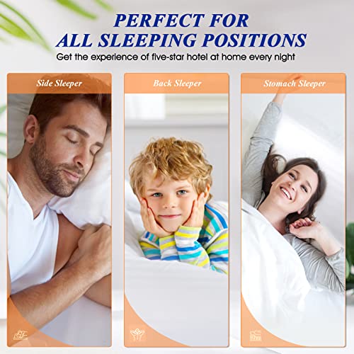 Cooling King Size Bed Pillows Set of 2 for Sleeping X891749