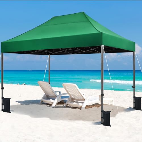 Heavy Duty Pop Up Canopy Tent 10x20 with Wheeled Carry Bag, White X6840