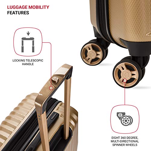 Expandable Hardside Carry-On Luggage with Spinner Wheels and TSA Lock F31623