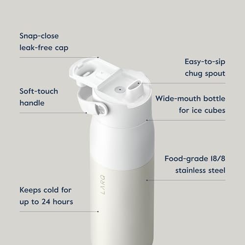 Insulated Stainless Steel Water Bottle 34oz with Silicone Handle L348874