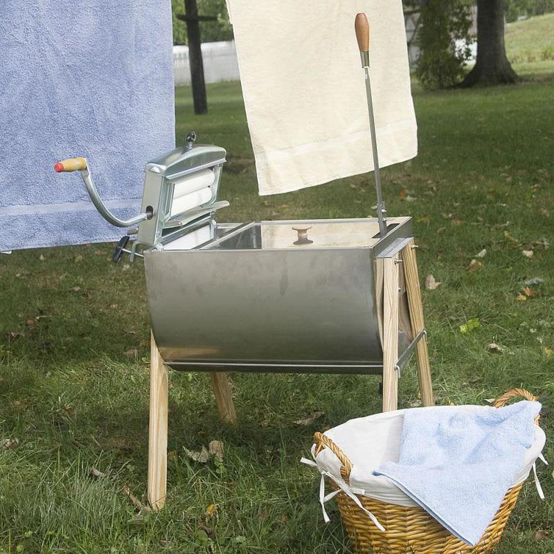 Laundry Agitator Hand Washer Tub with Wringer, 15 Gallon P70170