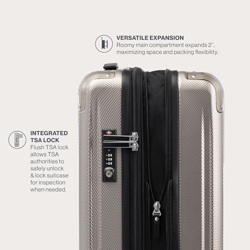 Hardside Expandable Carry-On Luggage with 8 Spinner Wheels, 21 Inch N246