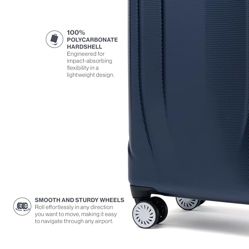 Hardside Expandable Carry-On Luggage with 8 Spinner Wheels, 21 Inch N246