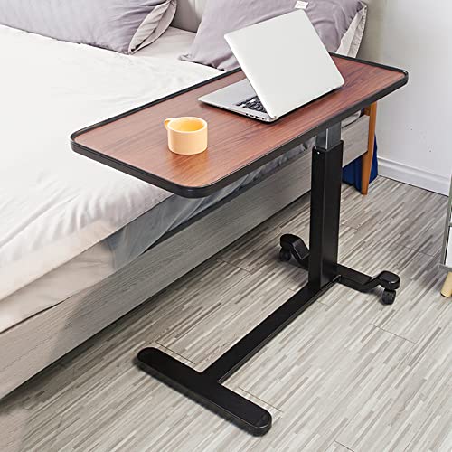 Adjustable Overbed Table with Wheels for Meals, Laptop, Writing I4911