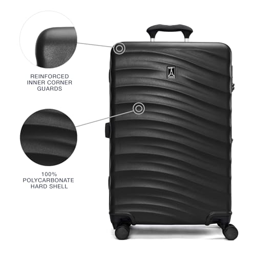 Hardside Expandable Carry-On Luggage with 8 Spinner Wheels and TSA Lock J560758