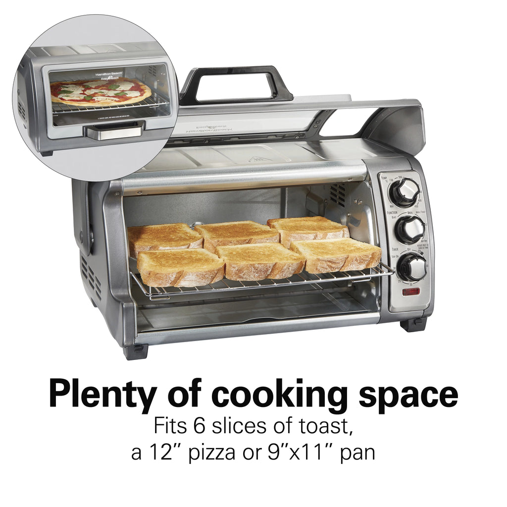 Air Fryer Toaster Oven with Easy Reach Door, 6 Slice Capacity, Stainless Steel Z5226