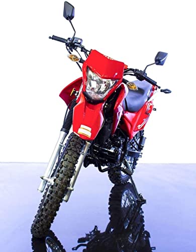 250cc Dual Sports Motorcycle Street Bike, Manual Clutch, Blue D52883