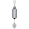 Woodstock Wind Chimes Heroic Windbell Antique Silver Medium (24") Lovely Resonance Serenity Wind Bell, Outdoor Décor for Garden, Patio, Porch Christmas/Hanukkah Gifts (HWMAS)