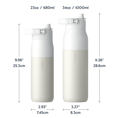 Insulated Stainless Steel Water Bottle 34oz with Silicone Handle L348874