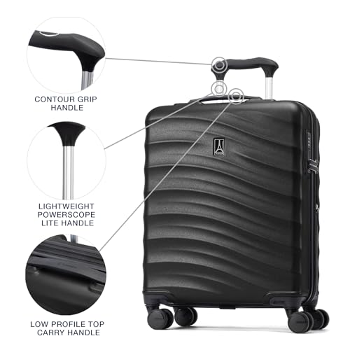 Hardside Expandable Carry-On Luggage with 8 Spinner Wheels and TSA Lock J560758