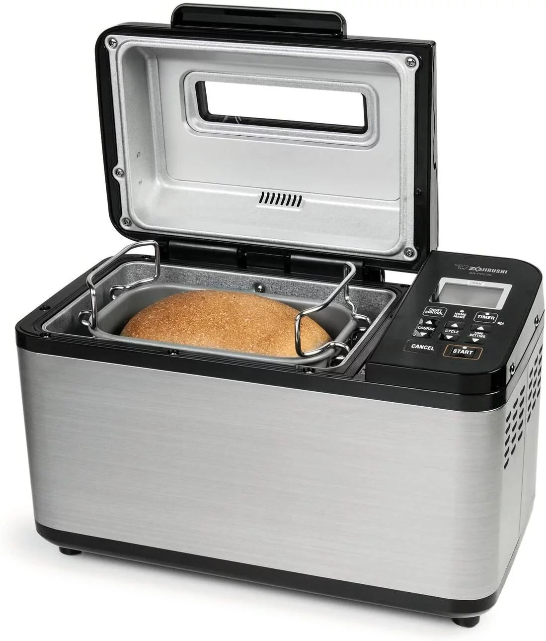 2 lb. Breadmaker, Stainless Steel/Black D48892