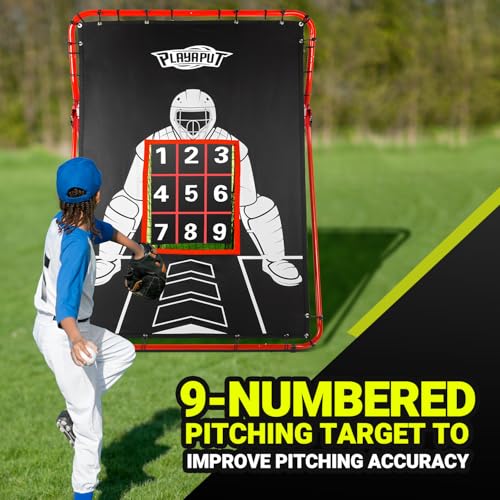 Baseball Rebounder and Pitching Net with Strike Zone O711834