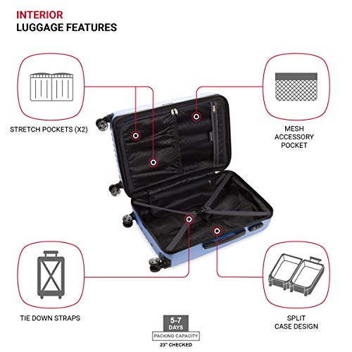 Expandable Hardside Carry-On Luggage with Spinner Wheels and TSA Lock F31623