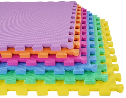 Puzzle Exercise Mat with EVA Foam Interlocking Tiles for MMA, Gymnastics and Home Gym N211438
