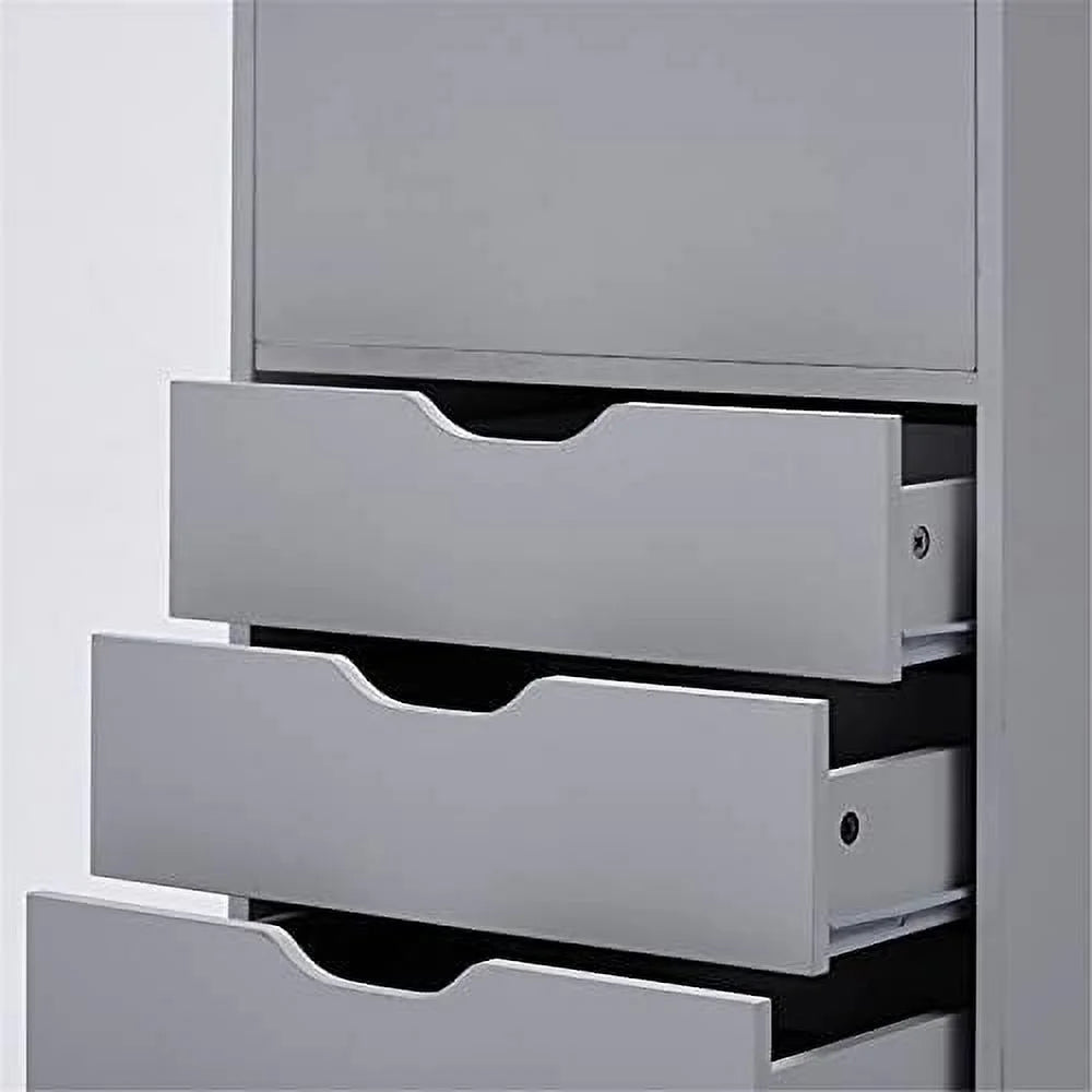 6-Drawer Mobile File Cabinet for Home Office M316100