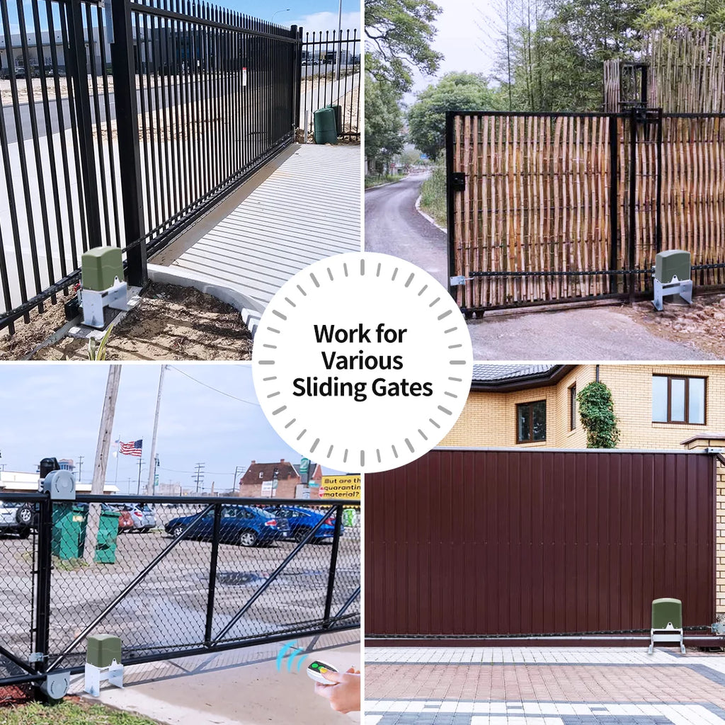 Automatic Sliding Gate Opener Chain Drive for Heavy Driveway Gates Up to 1600 lbs S55646