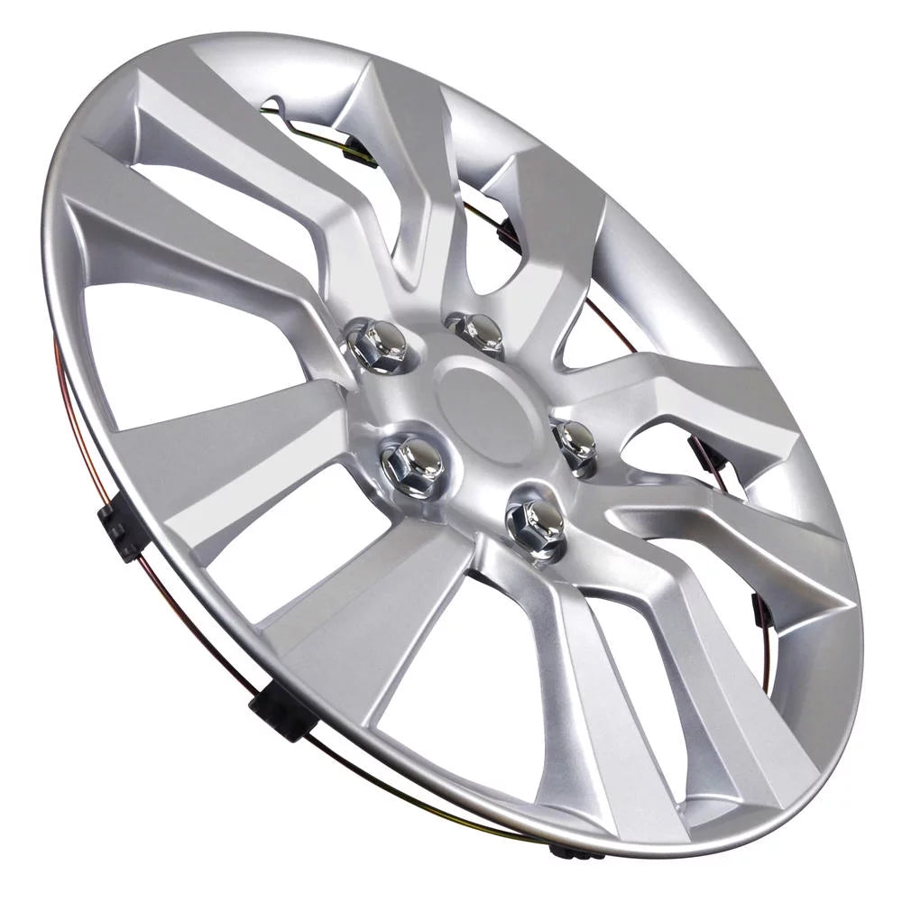 Hubcap Wheel Covers 16 Inch Silver Replica, 4 Pieces Z31952