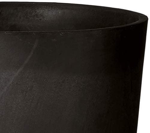 Contempo Tall Round Planter, 13 by 13 by 28-Inch, Black D27452