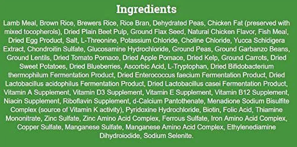 Large Breed Lamb & Rice Adult Dog Food V2576