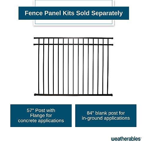 Aluminum Fence Kit for Backyard and Garden Fencing, Powder-Coated C568