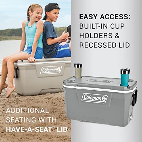 Insulated Portable Hard Cooler, Leak-Resistant, Keeps Ice up to 5 Days V620