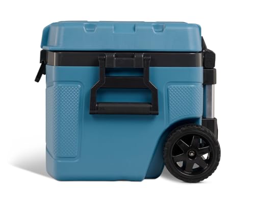 52Qt Wheeled Cooler, Insulated Hard Shell Ice Chest U65603