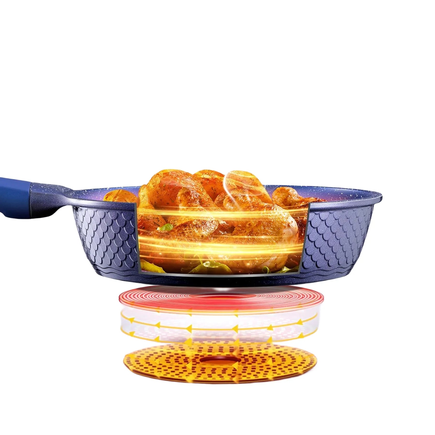 Nonstick Small Frying Pan with Lid, 8 Inch B1177