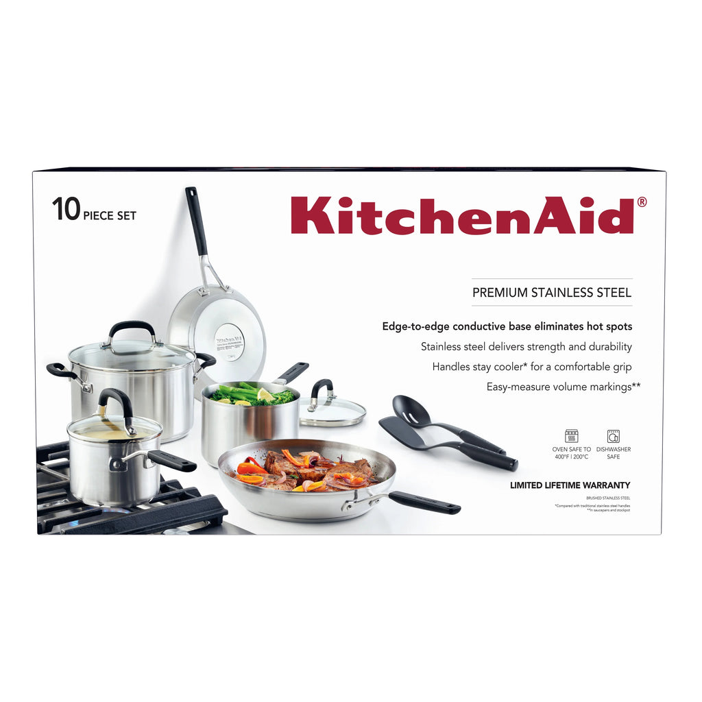 Stainless Steel 10 Piece Pots and Pans Set Z7828