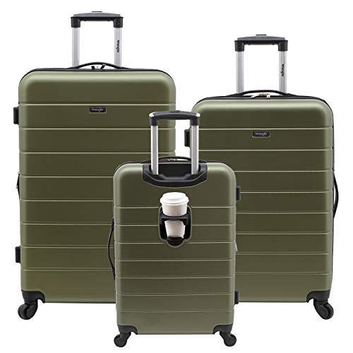Smart Luggage Set with Cup Holder and USB Port, 20-Inch Carry-On K967