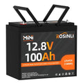 12V 100Ah BCI Group 24 LiFePO4 Battery, Built in 100A BMS, Max. 15000 Deep Cycle Lithium Rechargeable Battery for RV, Trolling Motor, Camping, Marine, Solar, Home Energy Storage