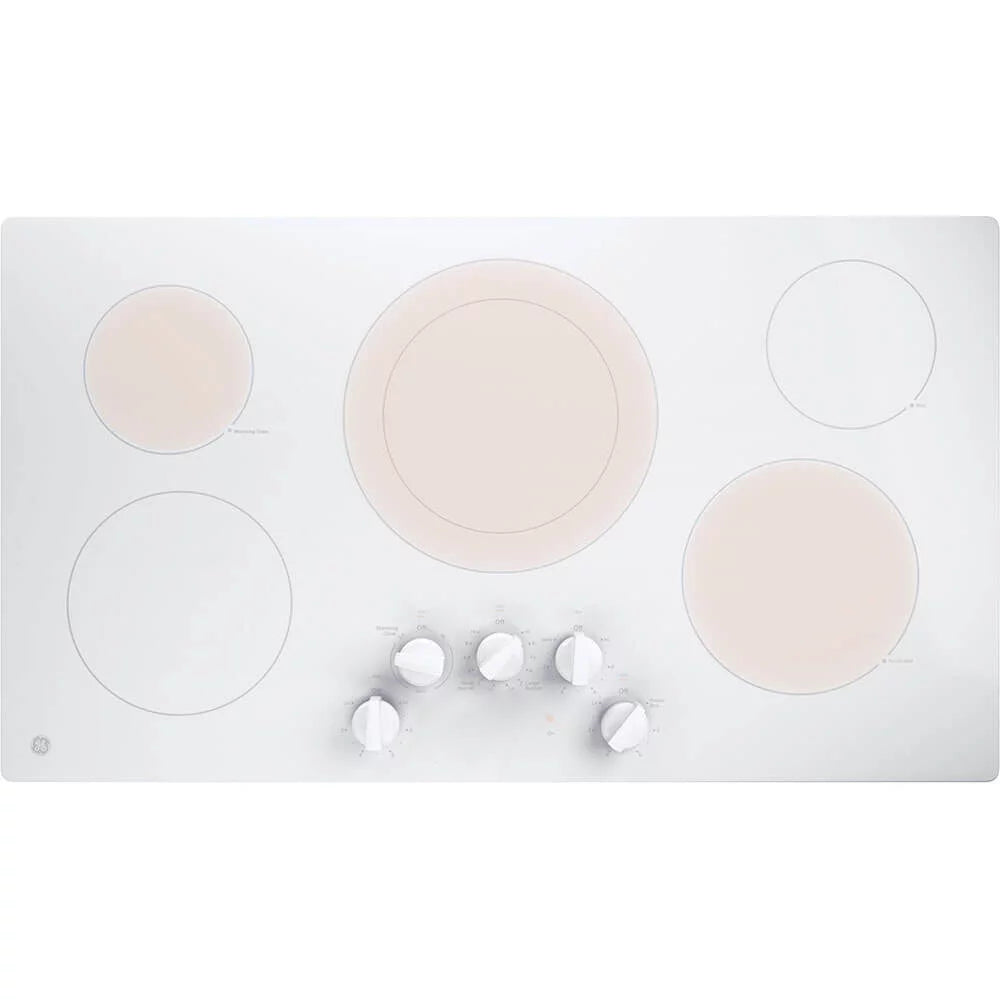 36" 5 Burner Electric Cooktop - White I10483