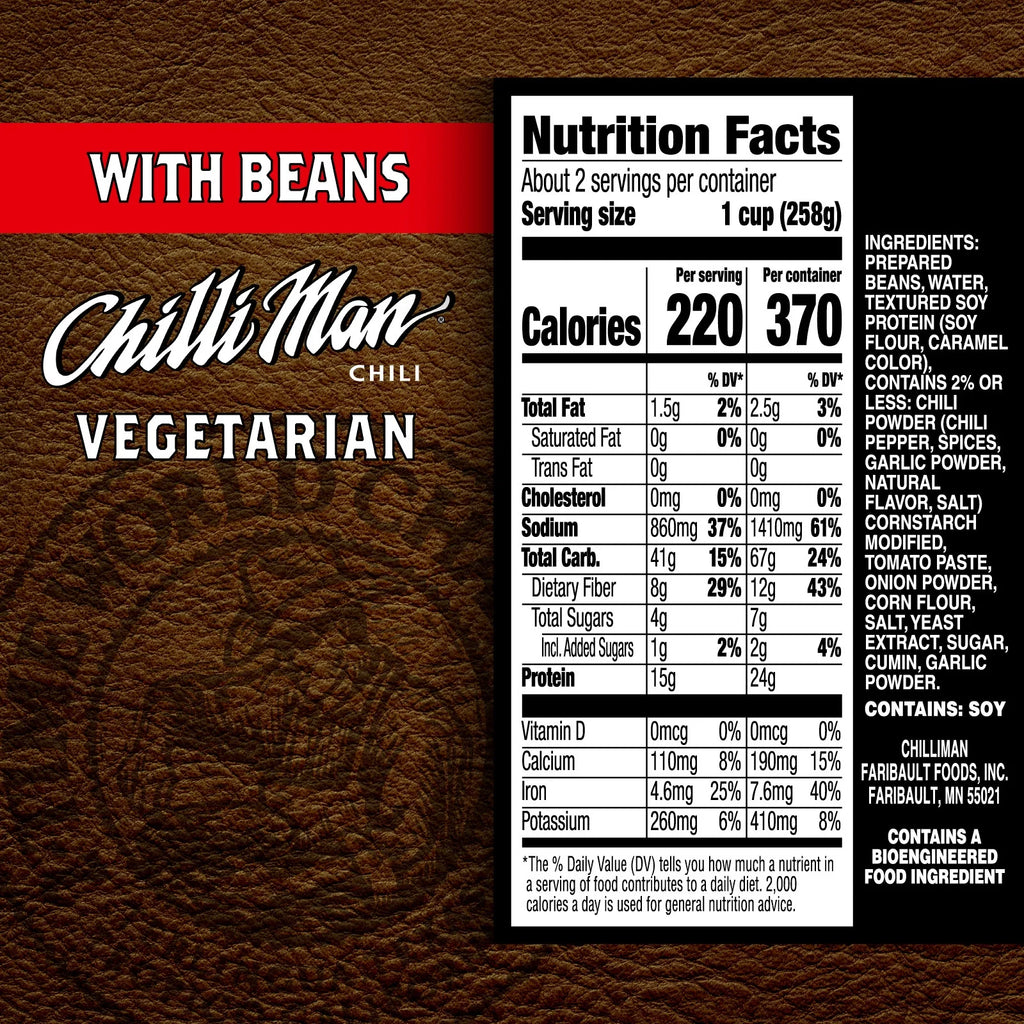 Vegetarian Chili with Beans, 15 oz Can (12 Pack) I3663
