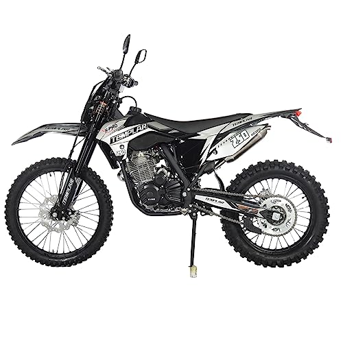 250cc Dirt Bike with 5-Speed Manual Transmission, Electric and Kick Start Q42837