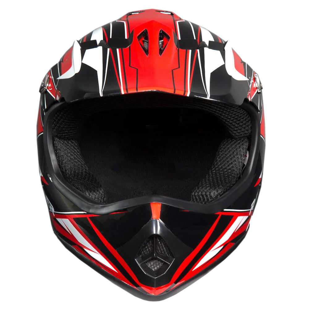 Motocross Youth Helmet DOT Approved Red N77723