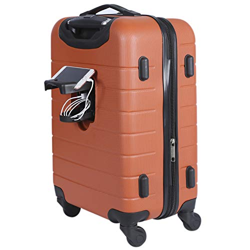 Smart Luggage Set with Cup Holder and USB Port, 20-Inch Carry-On K967